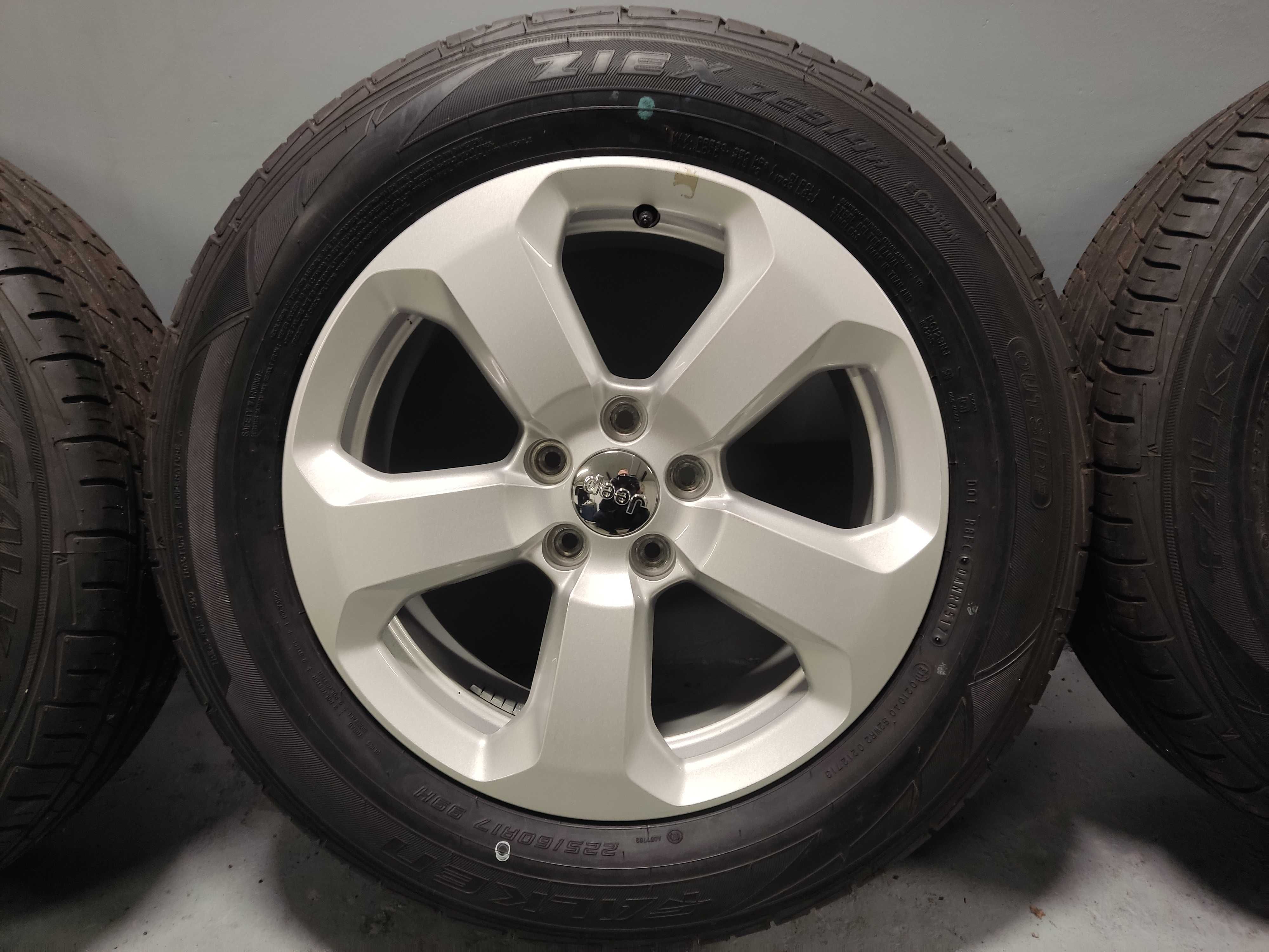 Koła alu 17 Jeep Compass Renegade, 5x110, 225/60R17 Falken, NOWE