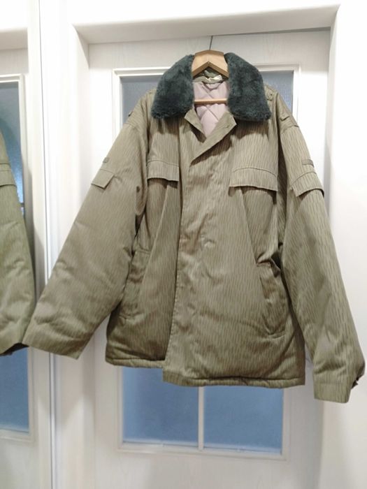 kolekcjonerska Kurtka zimowa NVA "deszczyk" rozm.62-Duża stan magazyn