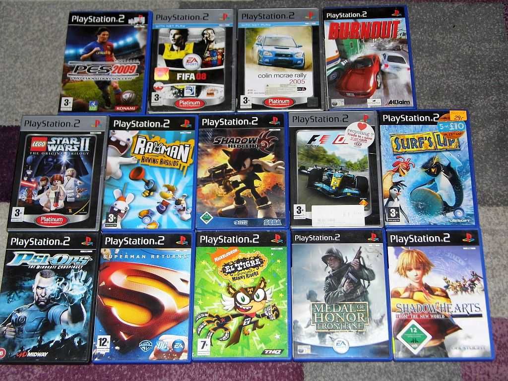 Gry na PS2 Dla dzieci, gry akcji, przygodowe, RPG, sportowe, wyścigowe