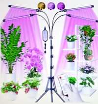 Nowa lampa do roślin EWEIMA 4 głowice 80 diod , statyw regulowany