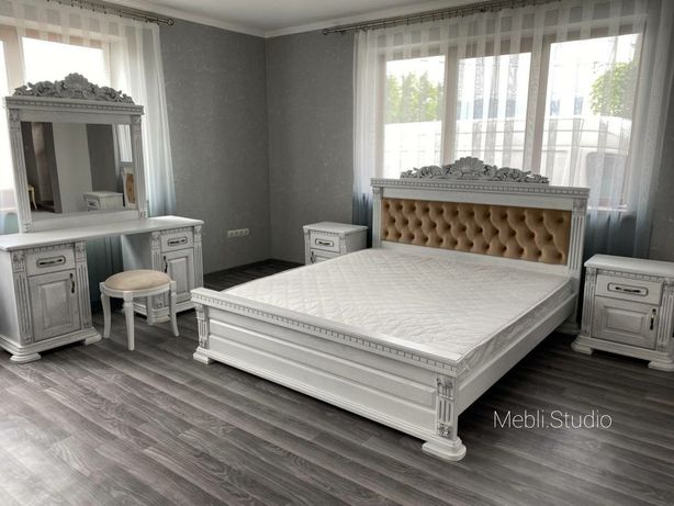 Ліжко з масив Дуба/Дубове ліжко/Ліжко з дуба/Дубовий комплект