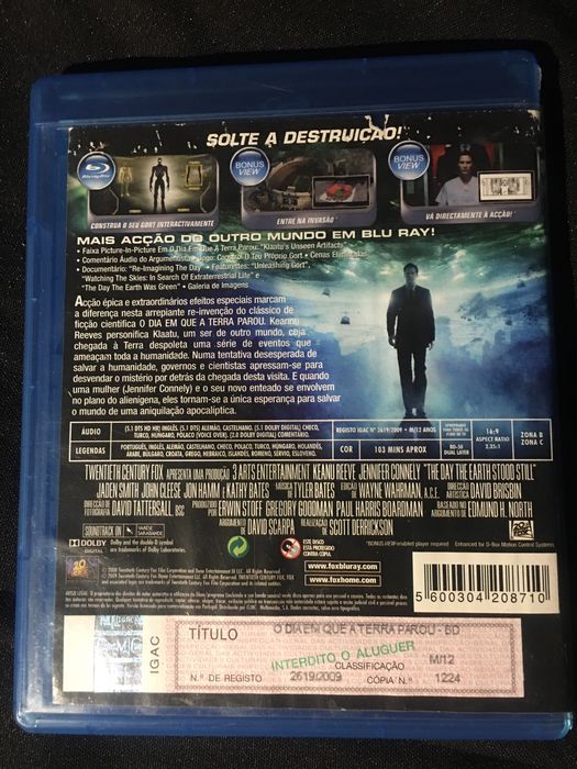 O dia em que a Terra parou Bluray