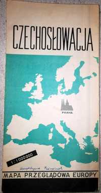 Czechosłowacja mapa 1965 PPWK