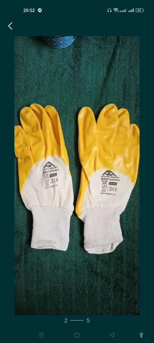 Продам робочі рукавиці.В наявності 40пар 10xl  і  10пар9L
