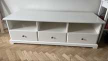 Szafka RTV IKEA Liatorp – biały, stan bardzo dobry