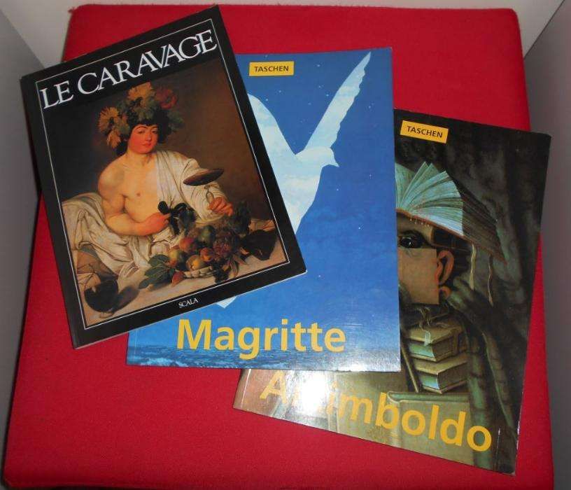2 livros de arte, profusamente ilustrados com gravuras a cores