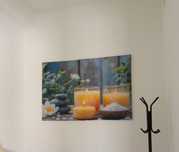 Quadro de decoração em tela  para massoterapeutas