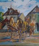 Obraz Kazimierz , Stanisław Jan Łazorek , płótno , olej,wym. 46x56 cm.