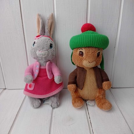 Мягкие игрушки набор Кролики Беджамин и Лили Лилу Кролик Питер Петрик