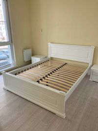 Біле ліжко за доступною ціною в наявності, 160х200 см