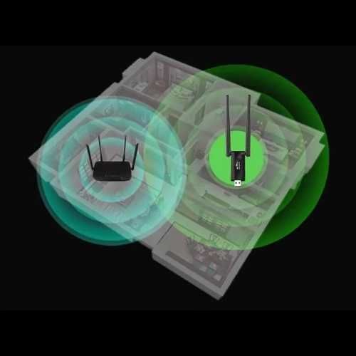 USB ретранслятор усилитель WiFi сигнала на 2 антены