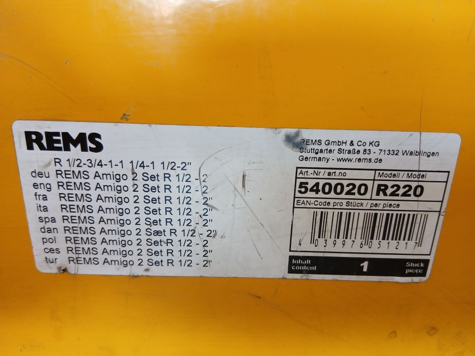 Máquina de fazer roscas REMS
