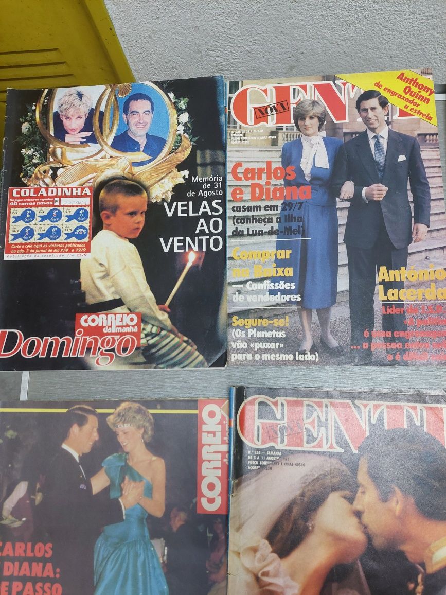 Lady di princesa Diana conjunto 6 revistas