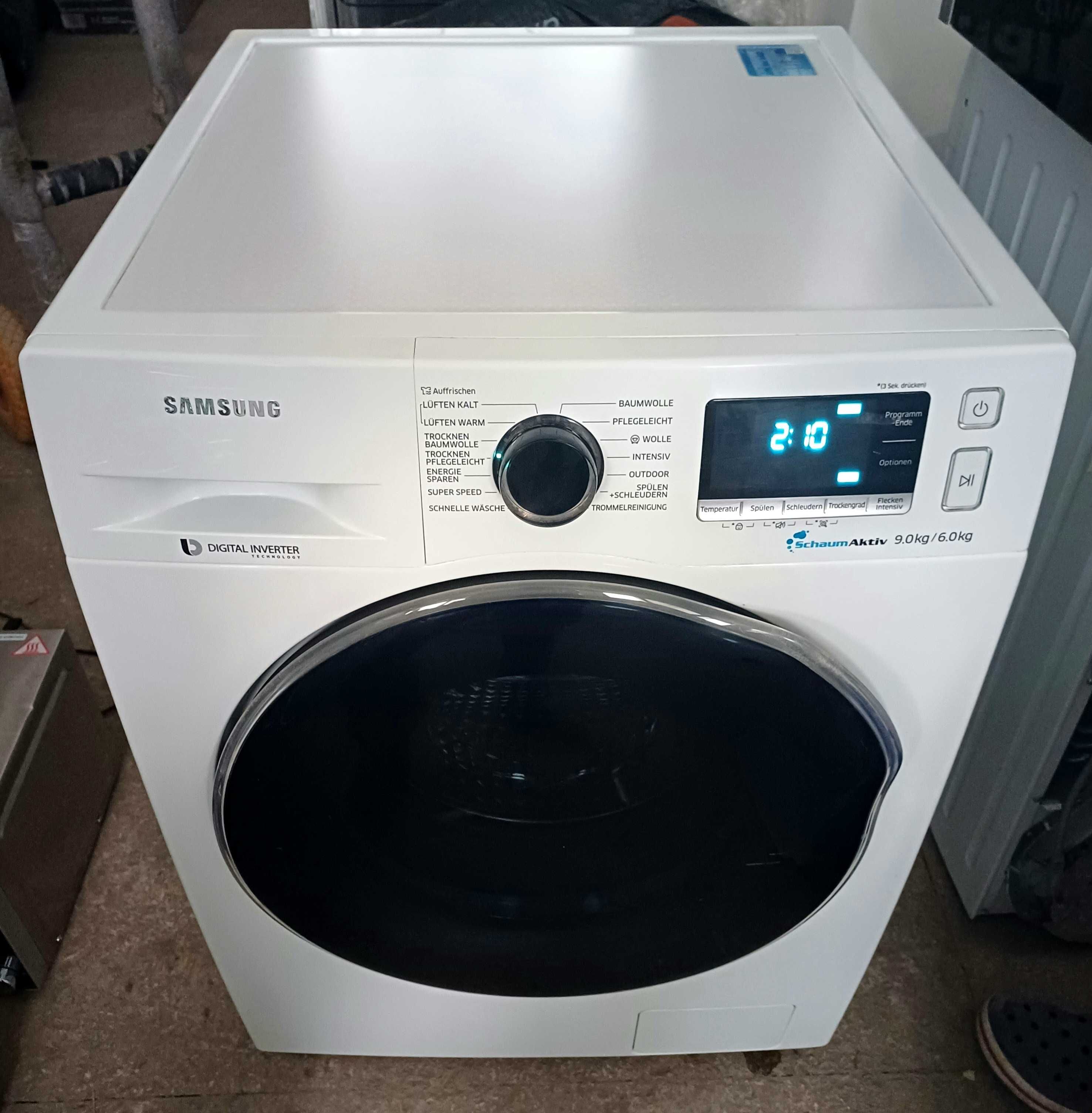 Стиральная машина с сушкой Самсунг Samsung WD90J6400AW 9/6кг А+++