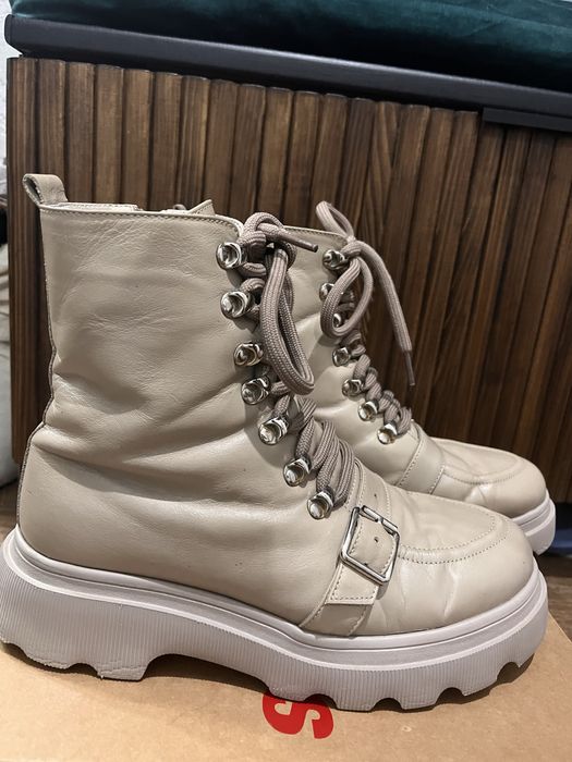 Шкіряні зимові черевики