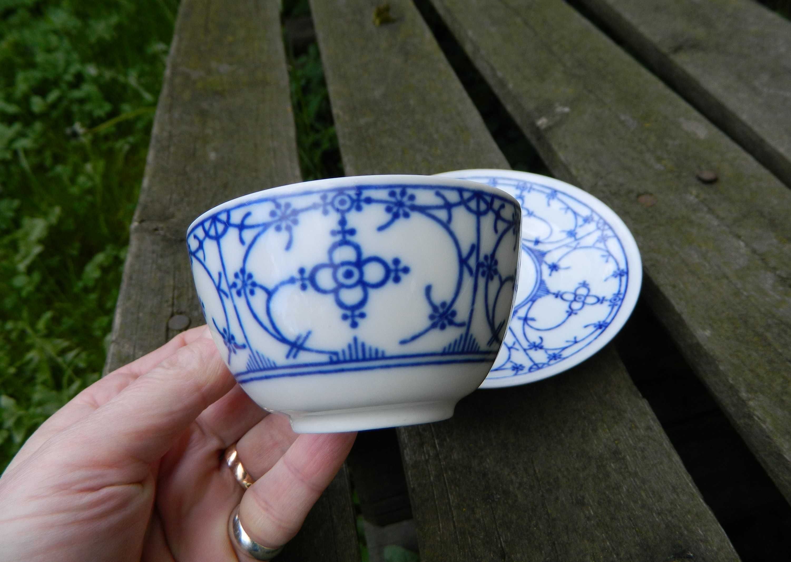 FILIŻANKA mocca espresso Bareuther Indischblau wzór cebulowy porcelana