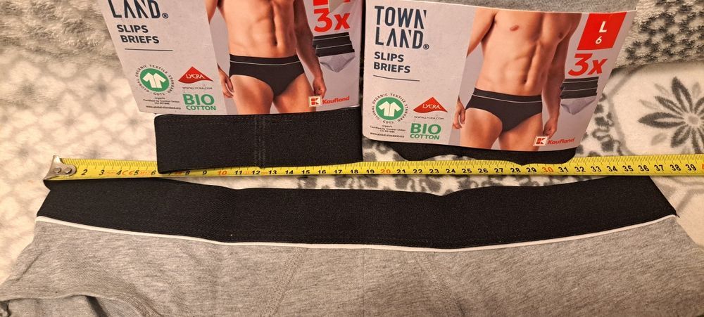 Nowe Slipy 3pack firmy Town Land Bio Bawełna w rozmiarze L