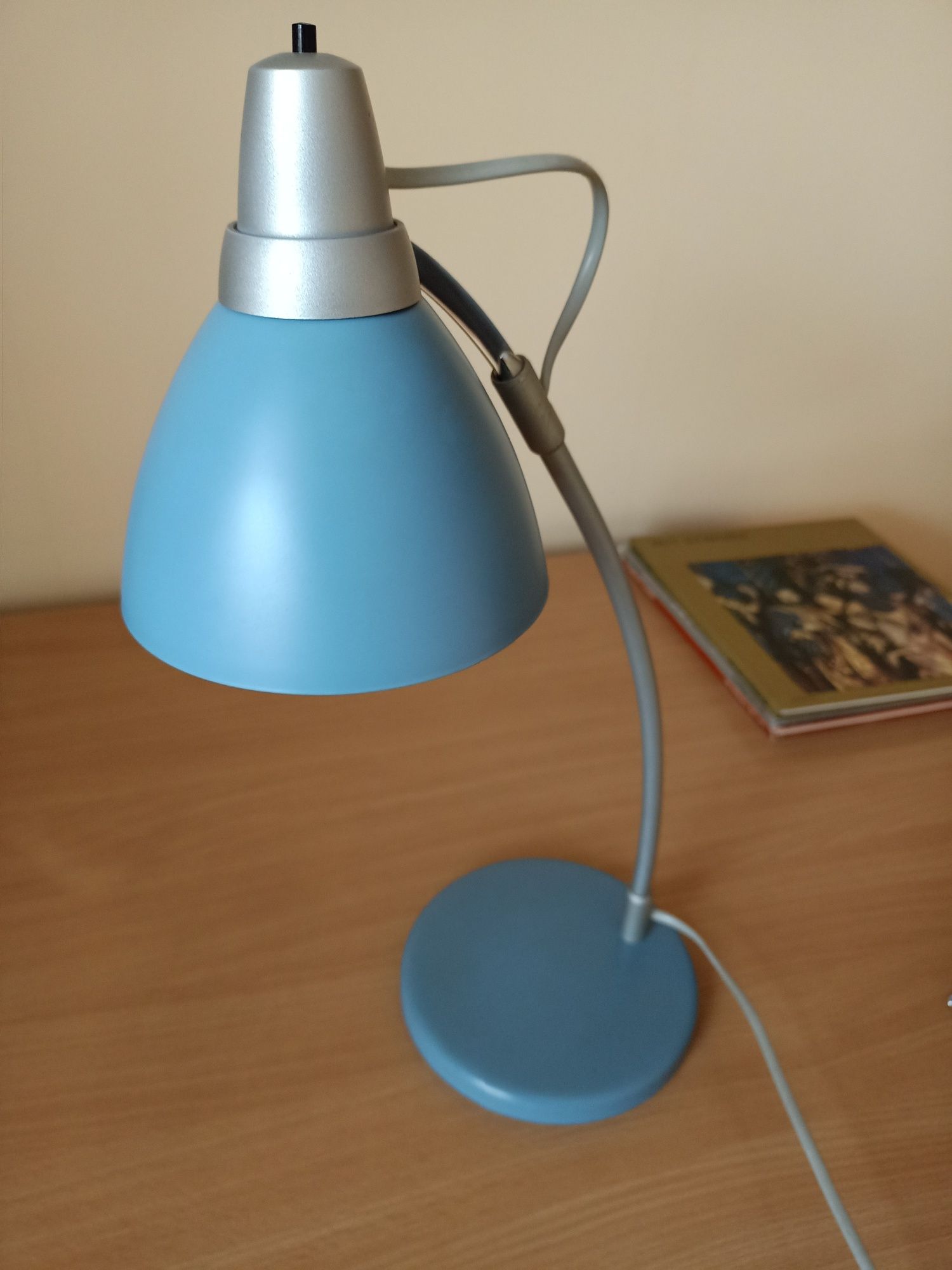 Lampka na biurko, niebieska