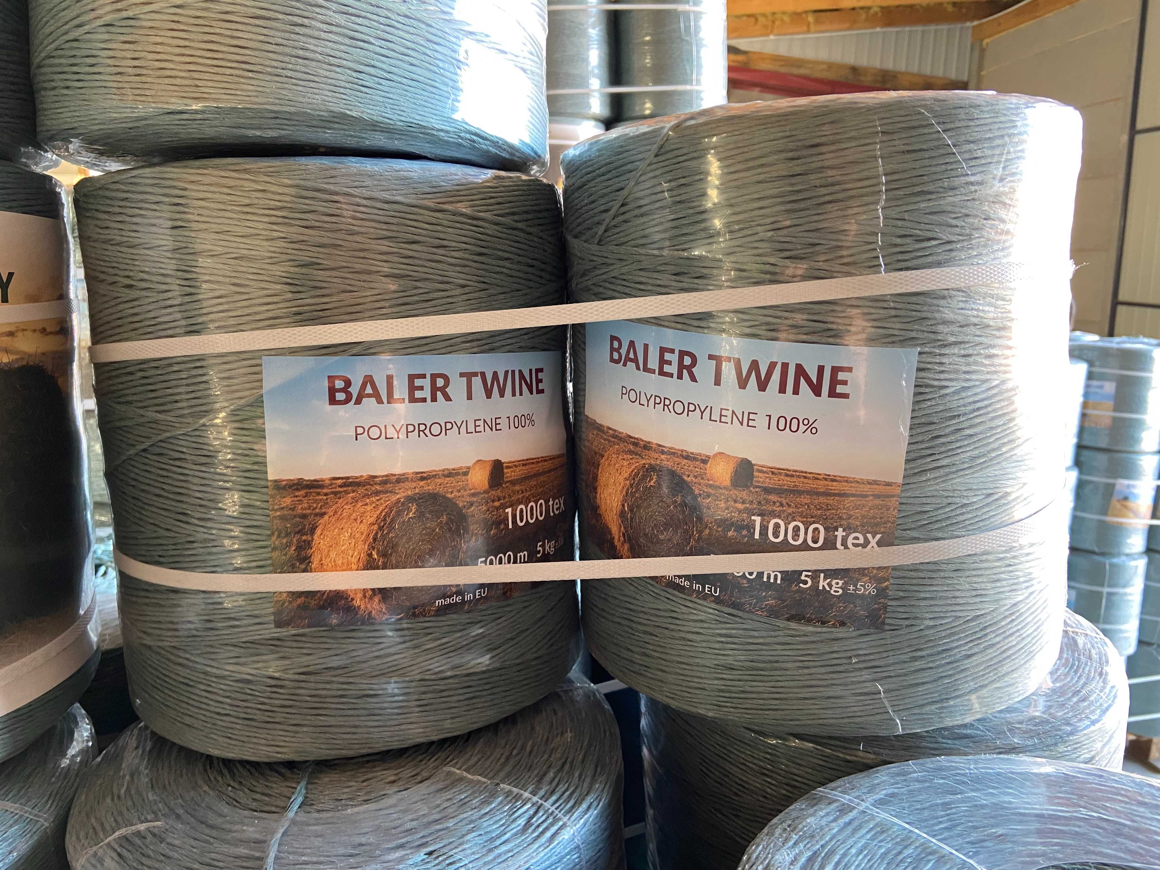 Sznurek Rolniczy Baler Twine 5tys m 1000tex wysyłka sznurek do prasy