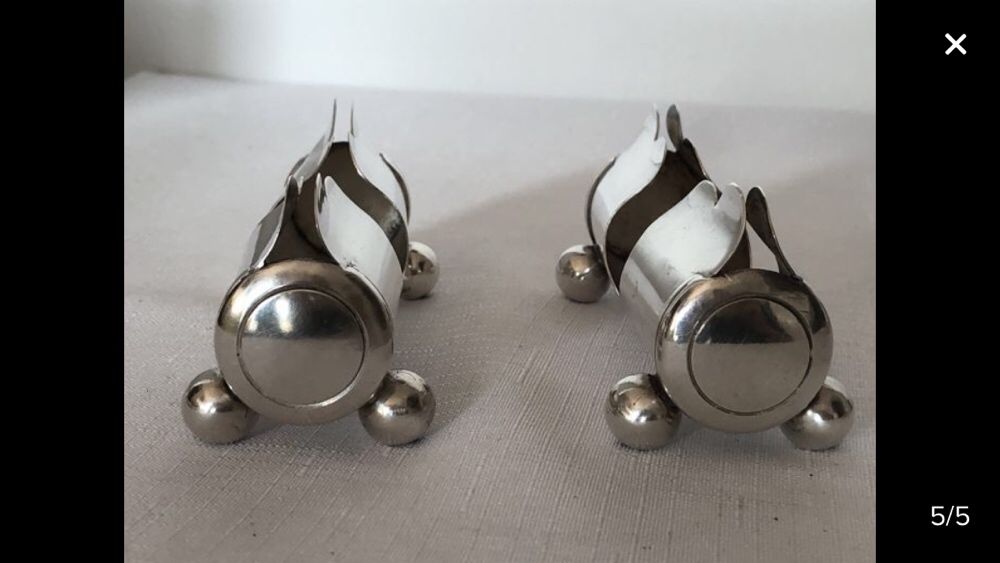 BAIXA de Preço! Utensílios banhados a prata, Itália, final Séc XX