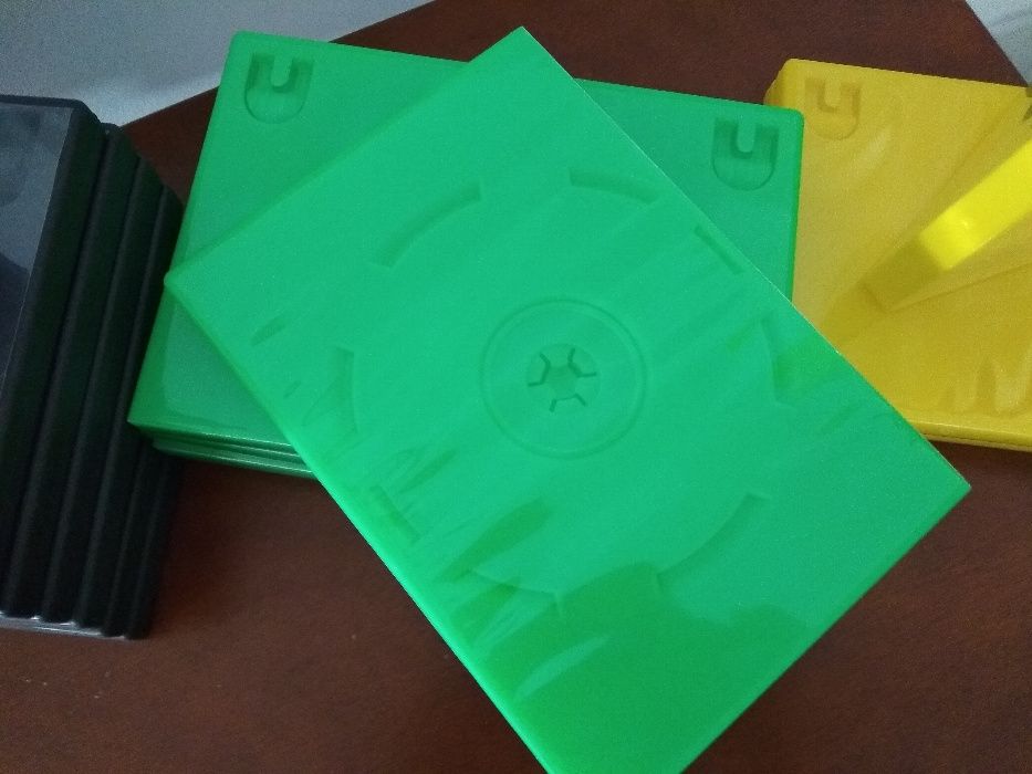 Capas de DVD com cores - preto | verde | amarelo - NOVAS