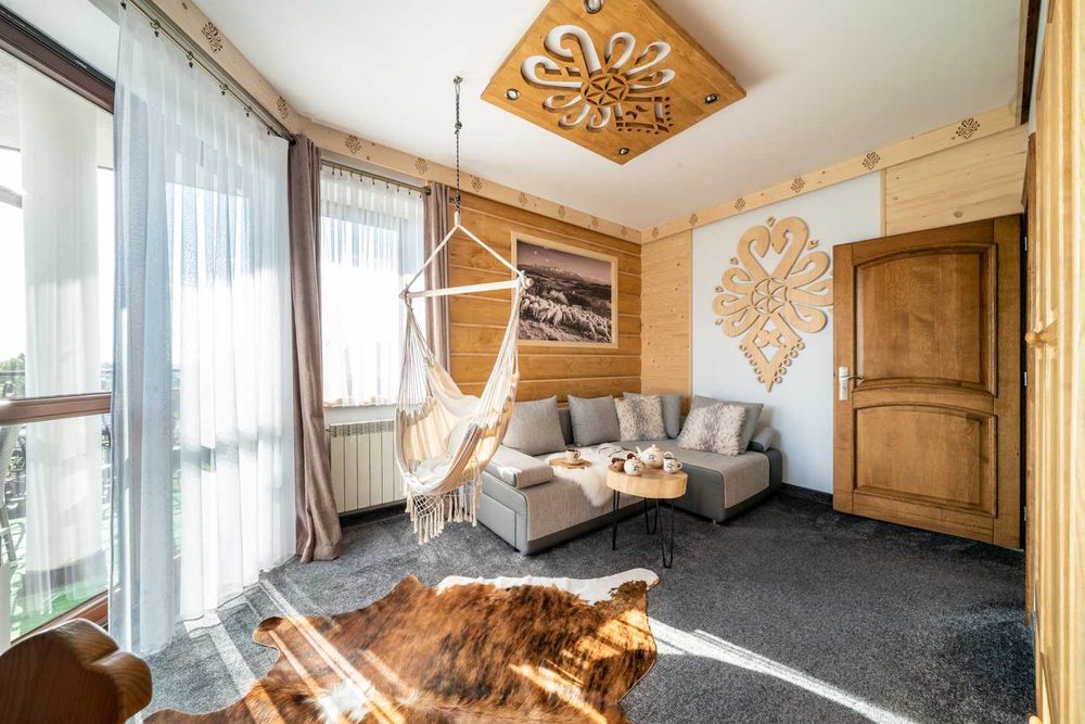 Apartament pokój z widokiem na góry balkonem atrakcje dla dzieci