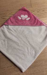 Cena różowy ręcznik kąpielowy z kapturkiem Ceba