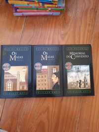 Livros "os maias" e "O memorial do convento"