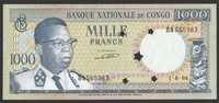 Kongo Congo 1000 franków 1964 - gwiazdki - stan bankowy UNC