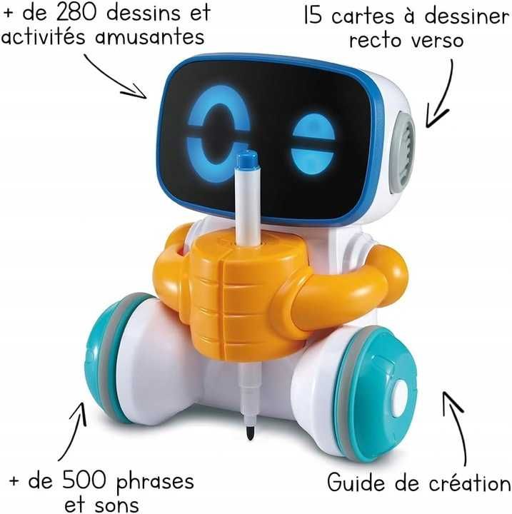 VTech - Croki, Edukacyjny i Kreatywny Robot, do nauki kodowania FR