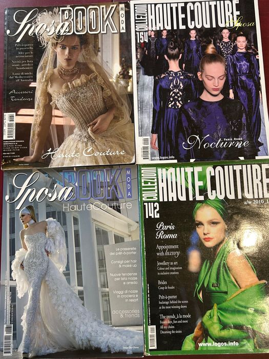 Журнали моди Haute Couture та весільні сукні, італійські