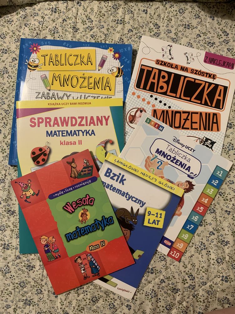 Tabliczka mnizenia - zestaw 6 książeczek plus gratis