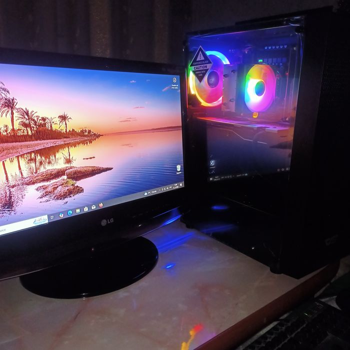 Игровой ПК RX 580 4gb, e5 2650v4, m2 nvme 512gb, DDR4 16gb, RGB