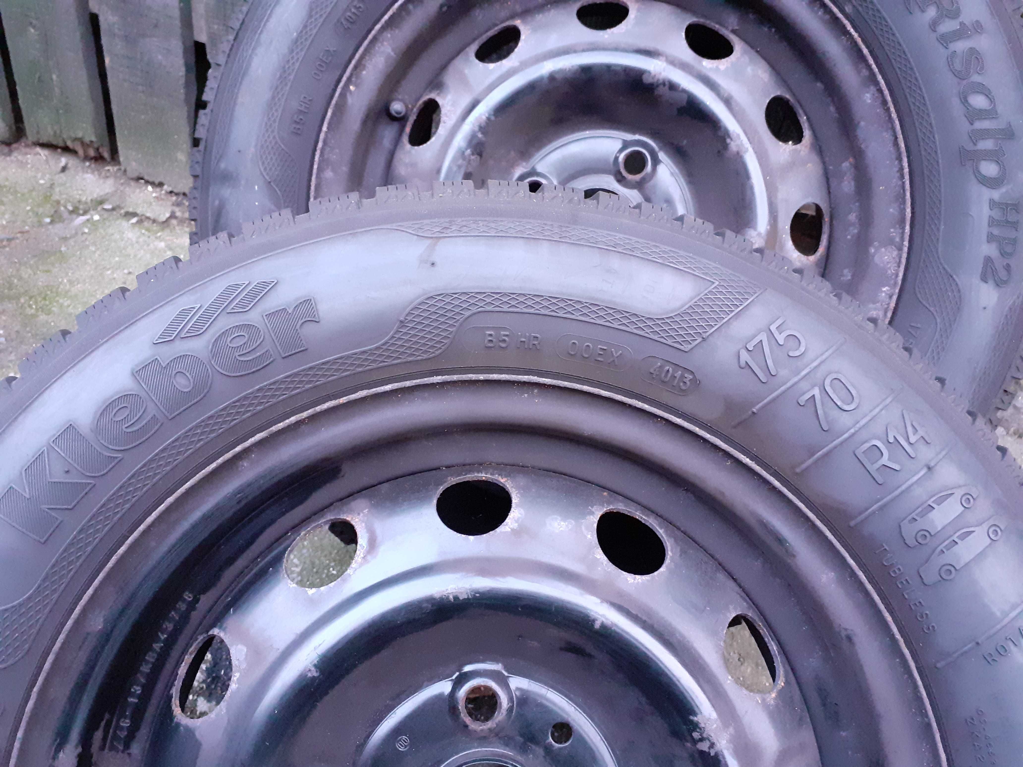 Opony Zimowe 175/70 R14 KLEBER +FELGI 4x100 Hyundai I20 14x5.5J ET46