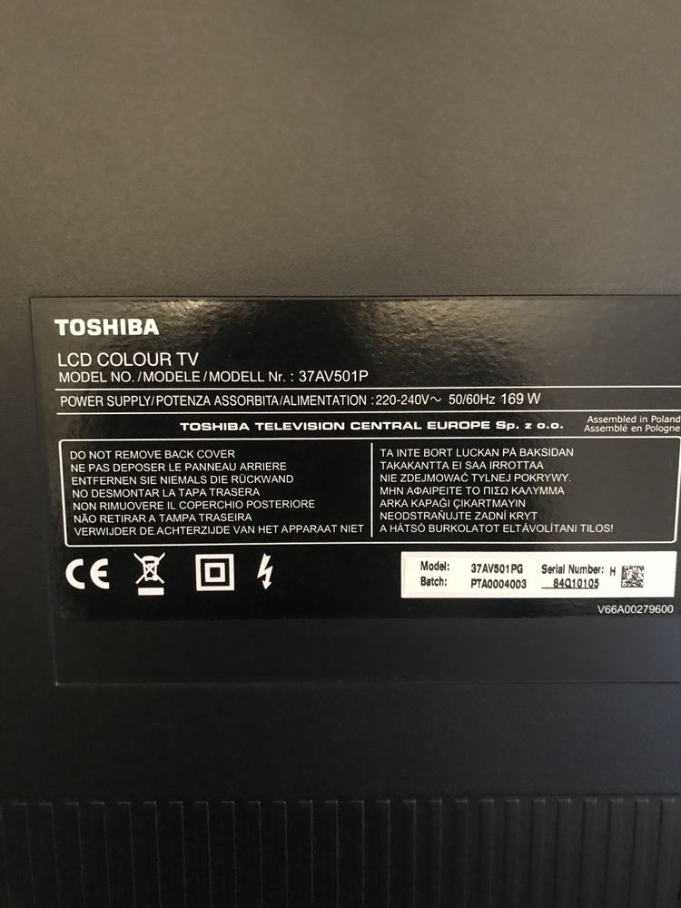 Telewizor Toshiba 37av501p LCD