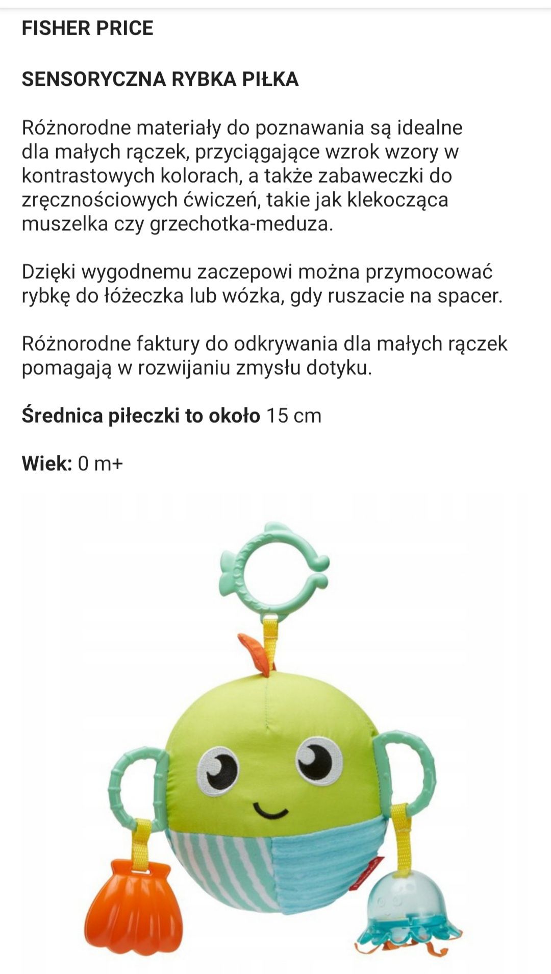 Aktywizujaca rybka Fisher price