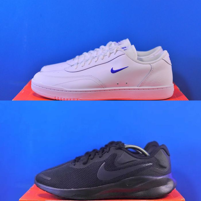 Кросівки  Nike Court Vintage Nike Revolution 7 Black Оригінал