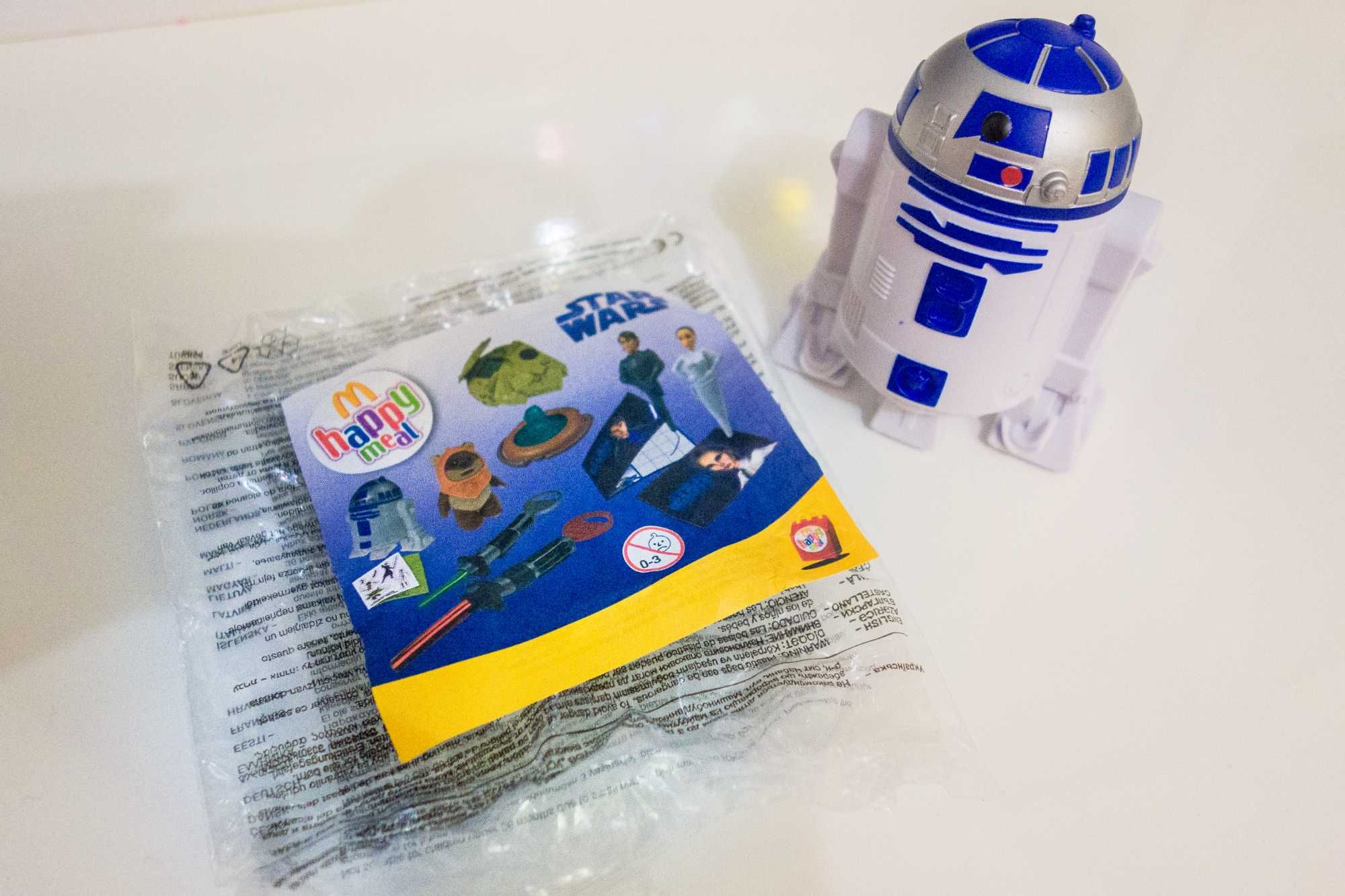 Робот R2D2 StarWars из McDonalds, новый запечатанный