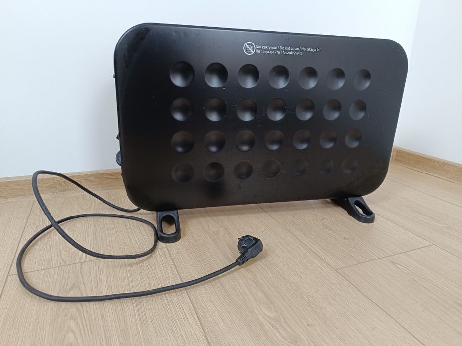 Ravanson grzejnik konwektor elektryczny czarny