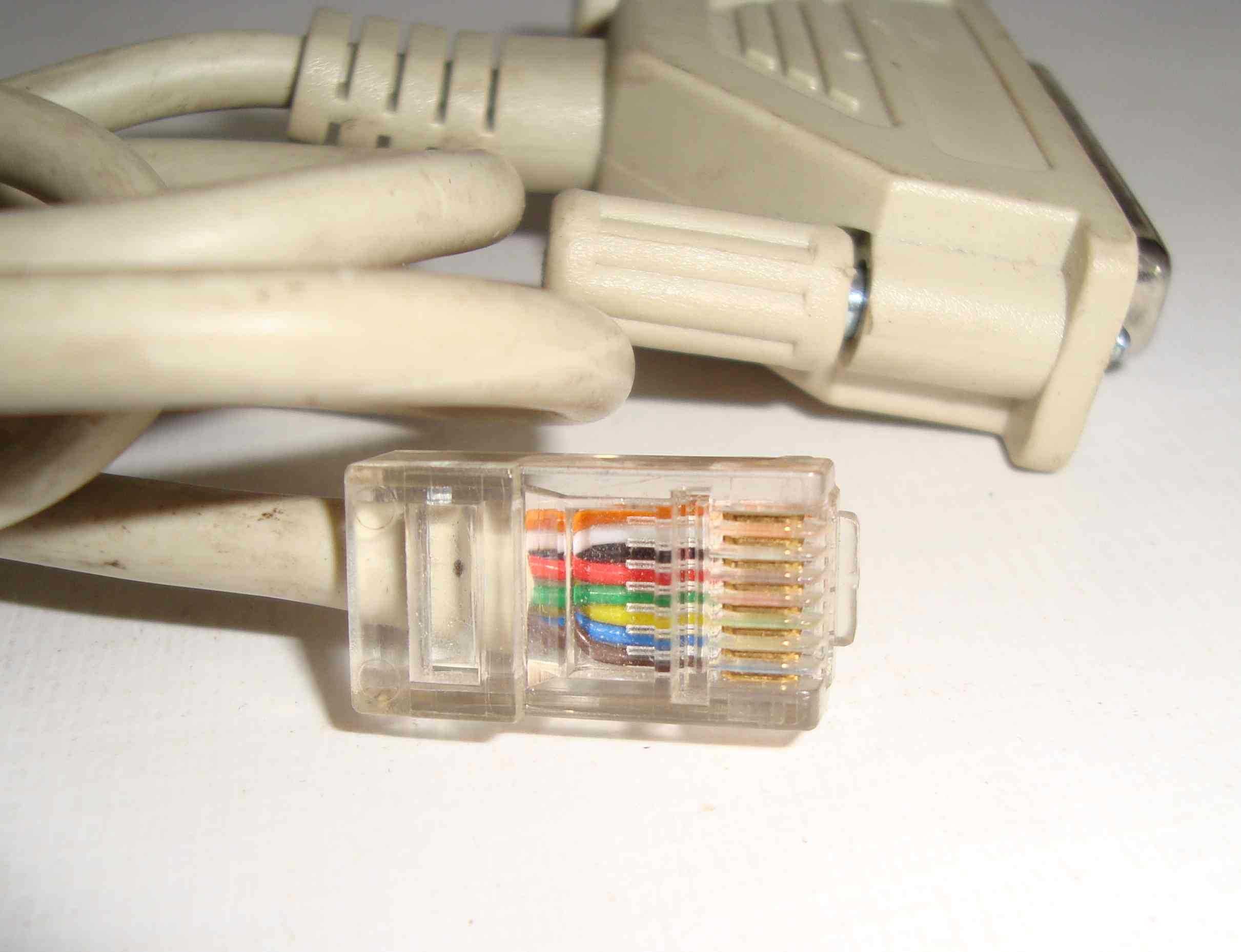 Послідовний мережевий кабель DB25/F Pin to  RJ45 /8P8C