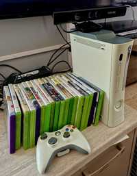 Xbox 360 plus kinect i gry