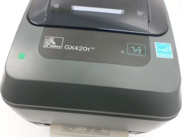 Термотрасферный принтер этикеток штрих кода Zebra GX420T, Linux/Ubuntu
