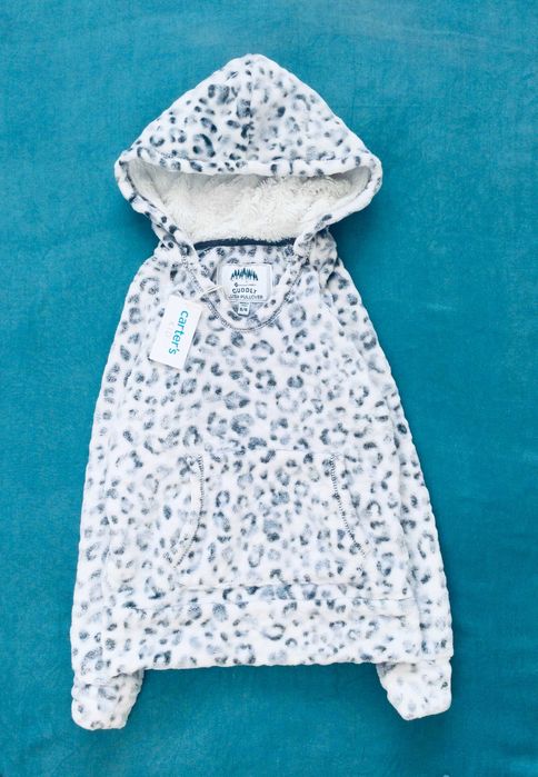 5-6 рок, Carter's Оригінал. утеплене хутряне Худі, толстовка