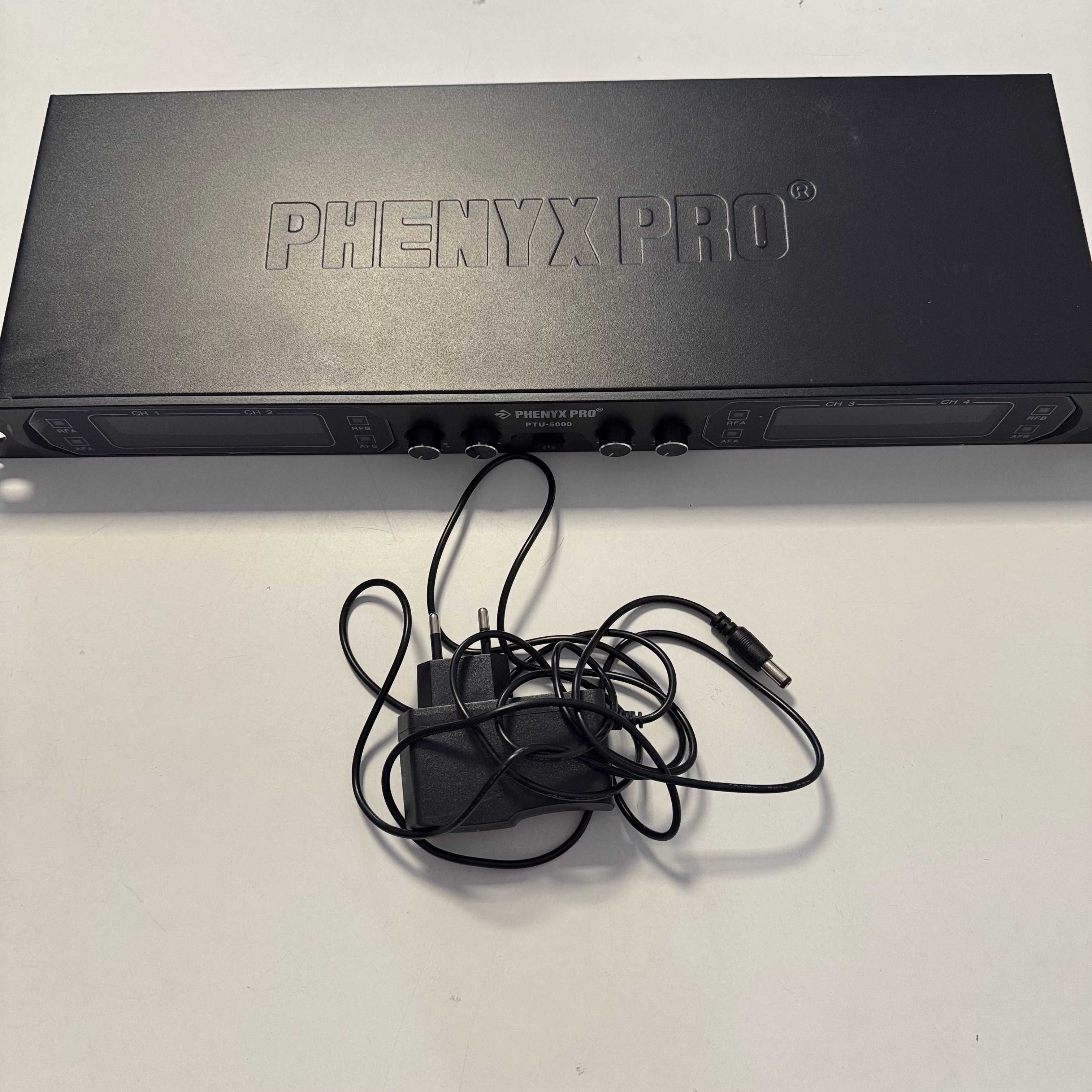 PHENYX PRO PTU 5000 Bezprzewodowe Mikrofony Karaoke, 4-Kanałowe