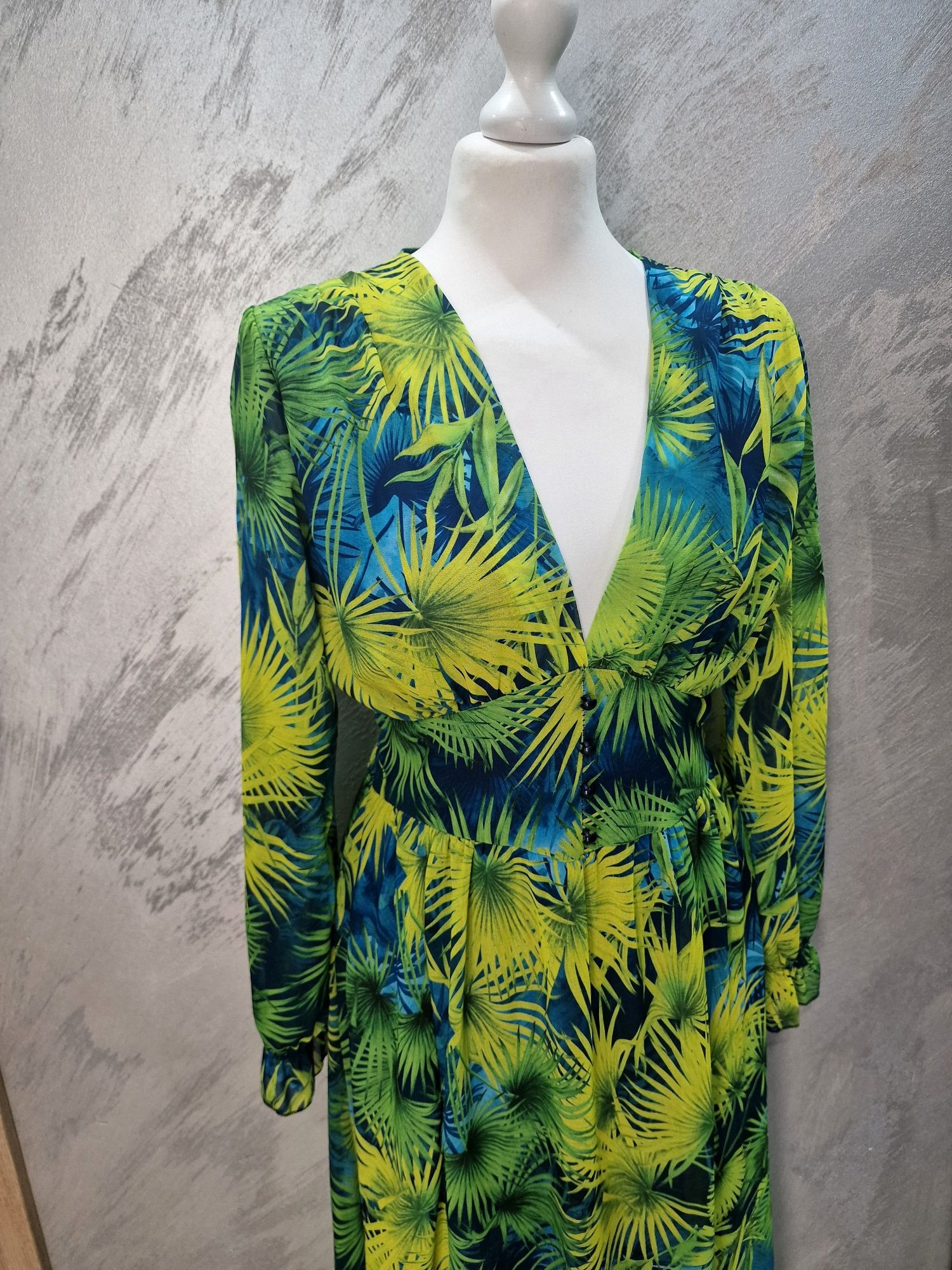 Sukienka 38 36 maxi wakacyjna elegancka
