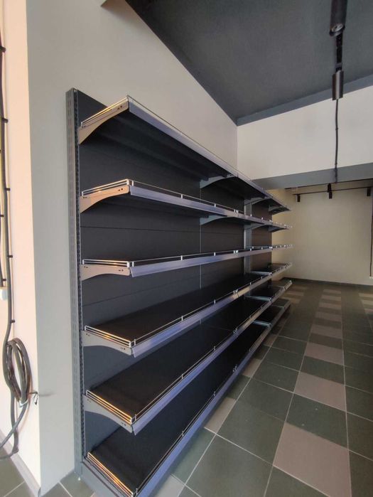 Стелажі торгові колір графіт/крем, короткий термін поставки наявність