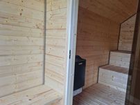 Sauna 2x4 z piecem elektrycznym lub tradycyjnym od ręki