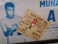 Bilhete MUHAMAAD ALI 1971 Combate Exibição Royal Albert Hall