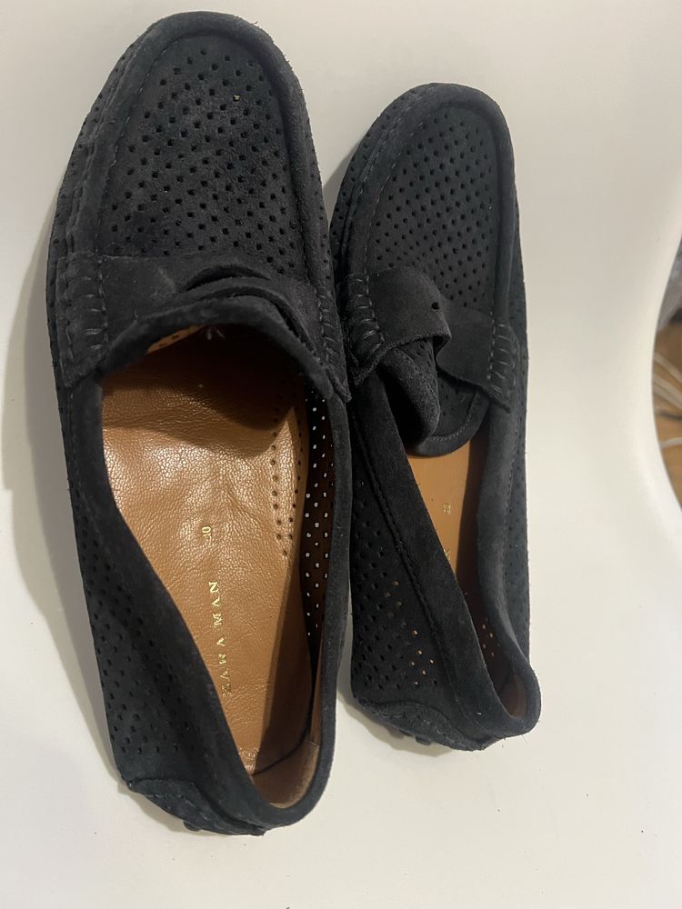 Замшові мокасіни ZARA MAN.