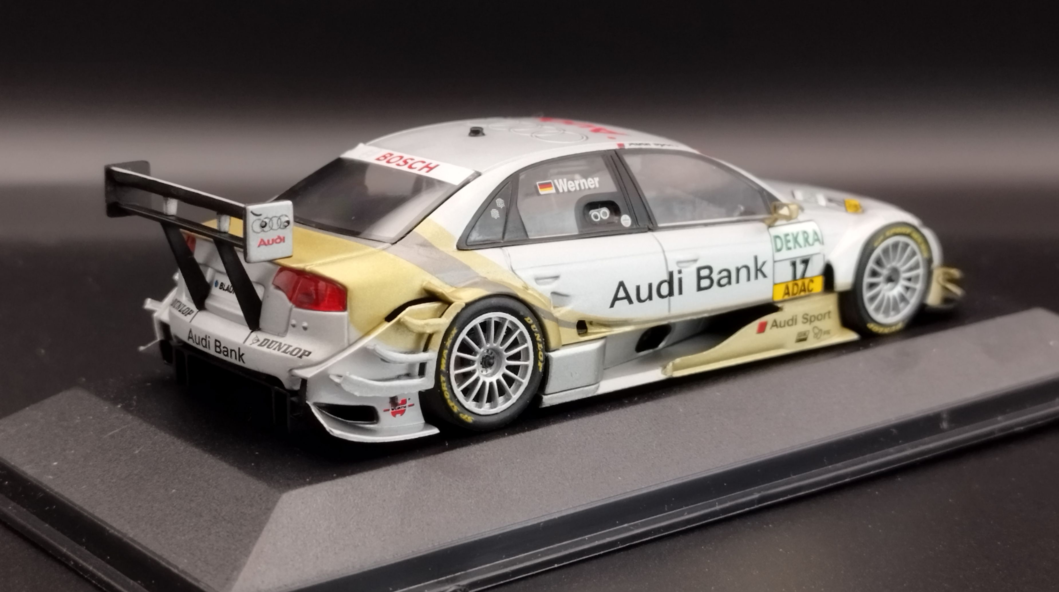 1:43 Minichamps AUDI A4 DTM 2007 M.Werner limit 1/1008 sztuk model